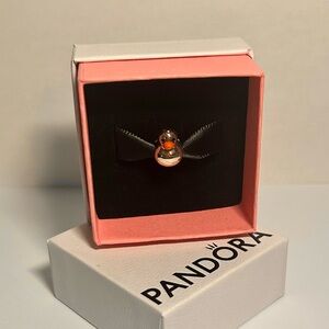 Pandora Sterling Silver Rubber Duck Charm with Box